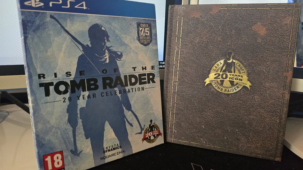 Gra PS4 Rise of the Tomb Raider 20 Rocznica Serii KSIAZKA super stan bez rys