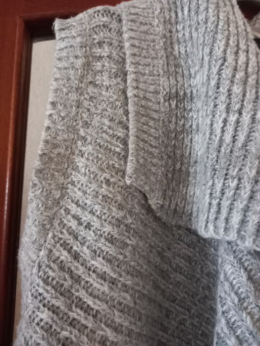 Colete longo cinzento