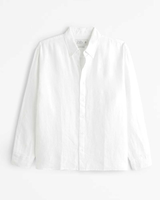 Льняна сорочка Abercrombie & Fitch (р. XL, XXL) Оригінал