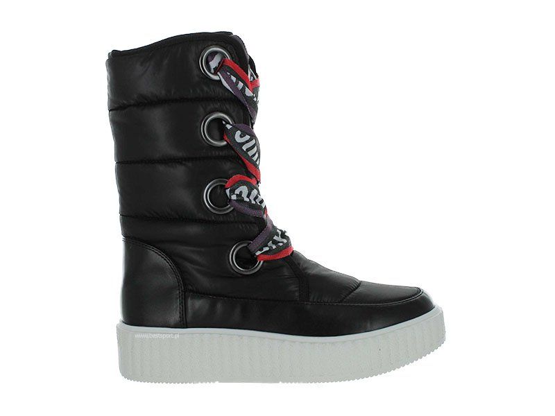 Juicy Couture Śniegowce damskie - Diletta ocieplane - r 40 - Czarne