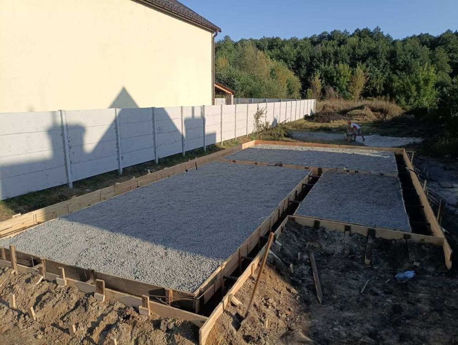 Бетонні роботи. Фундамент під будинок та ін