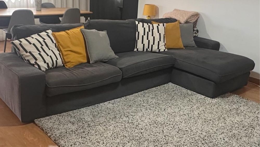 Sofá L Ikea Kivik