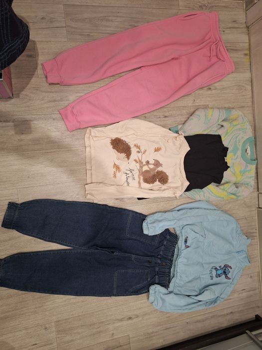Пакет одягу на дівчинку 8-9р джинси штани світшот