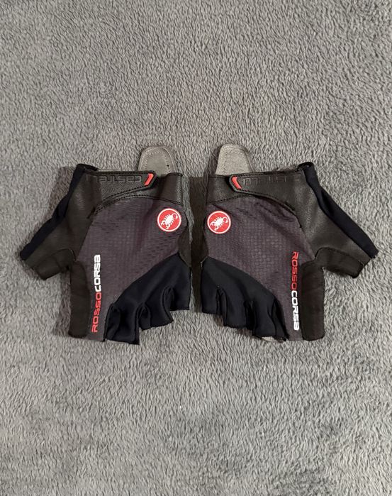 Rękawiczki kolarskie Castelli Pro V Rosso Corsa