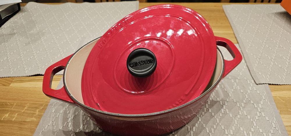 Chasseur garnek żeliwny 27 cm gęsiarka niczym Le Creuset