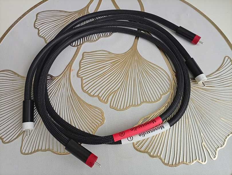Kabel RCA Monosaudio A201 Signal Cable wtyki rodowane black 1.0m