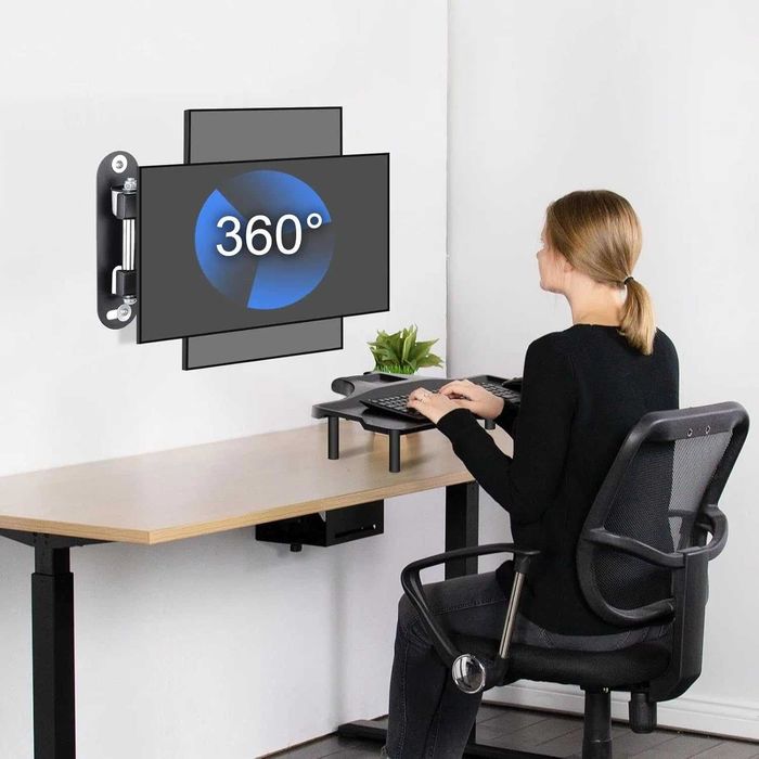Suporte monitor parede p mais de 15 a 32'' 13 kg girar/inclinar/estender VESA 100 x 100/75 x 75 mm