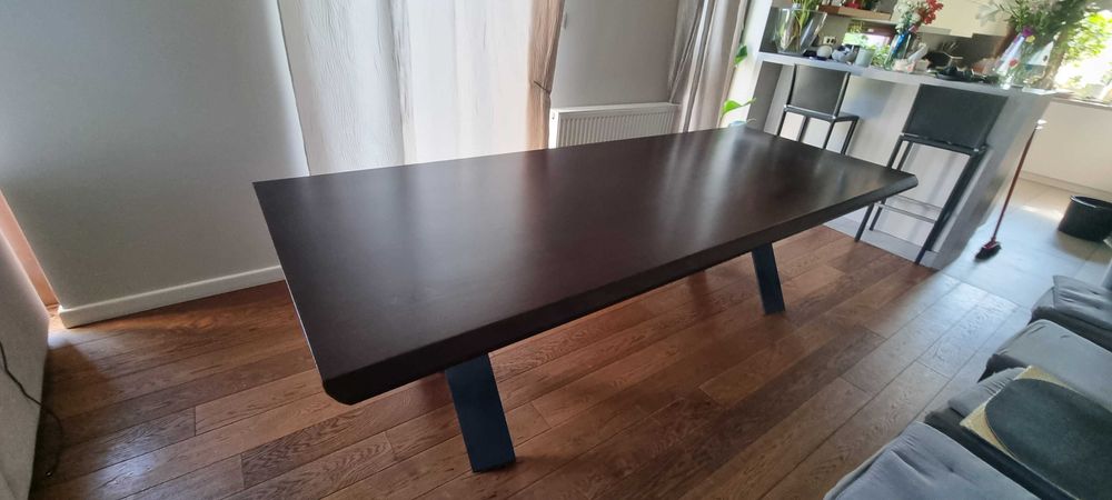 Stół z mdf pokryty fornirem 250x100x76