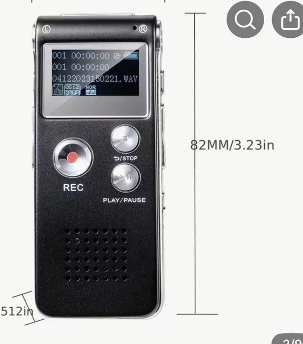 Dyktafon cygrowy pamiec 8gb