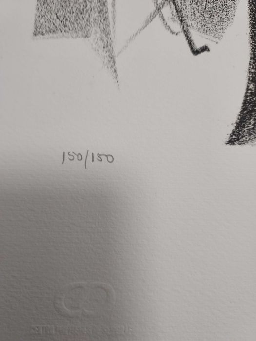 Serigrafia Helena Abreu Numerada e assinada pela artista