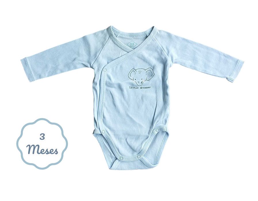Body Azul Elefante TEX Baby 3 meses