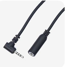 Cabo Aux 2,5mm 4 pinos macho/ femea