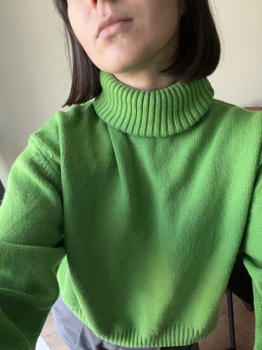 Зелений светр з гольфом H&M