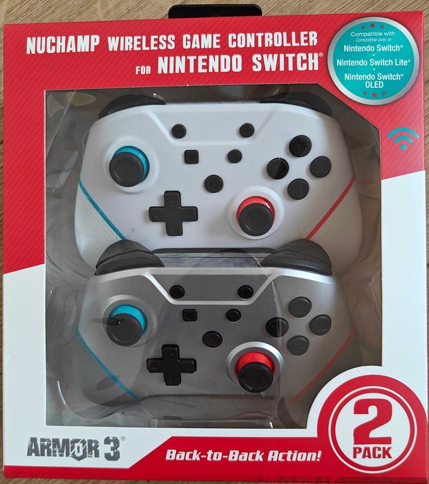 Kontroler bezprzew Hyperkin NuChamp pakiet 2 szt. Nintendo Switch NOWY