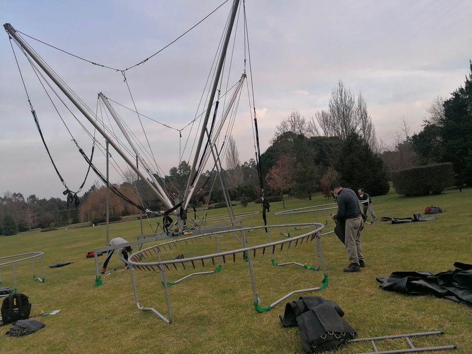 Airbungee 4 Camas Elásticas 9,0x9,0x7,00