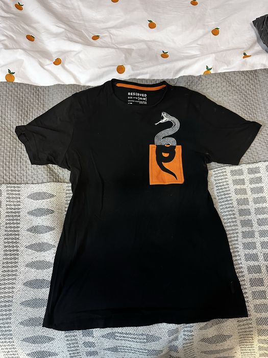 Koszulka t-shirt męski S Reserved czarna