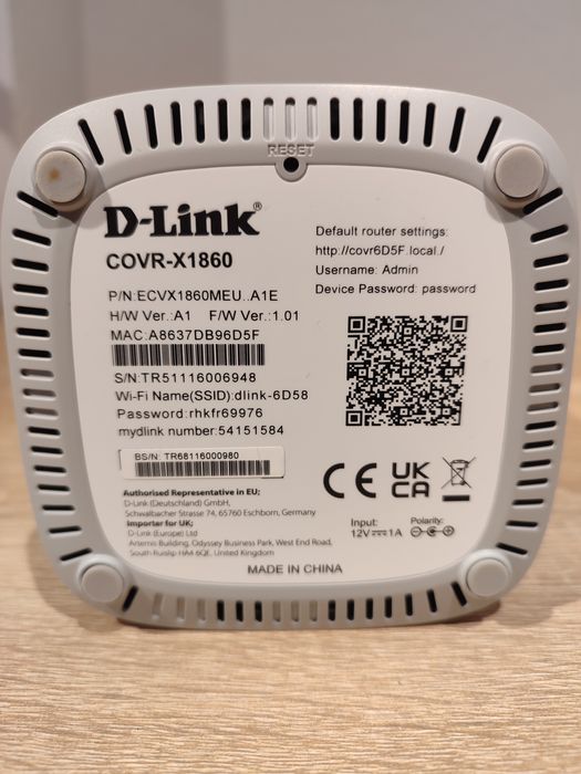 Система Wi-Fi 6 D-Link COVR-X1860 AX1800