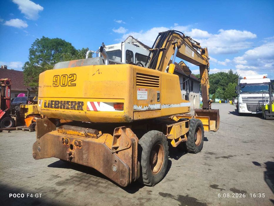 Koparka Kołowa Liebherr 902 Litronic Lemiesz Podpory Silnik D904 TB po kapitalnym remoncie Volvo Cat
