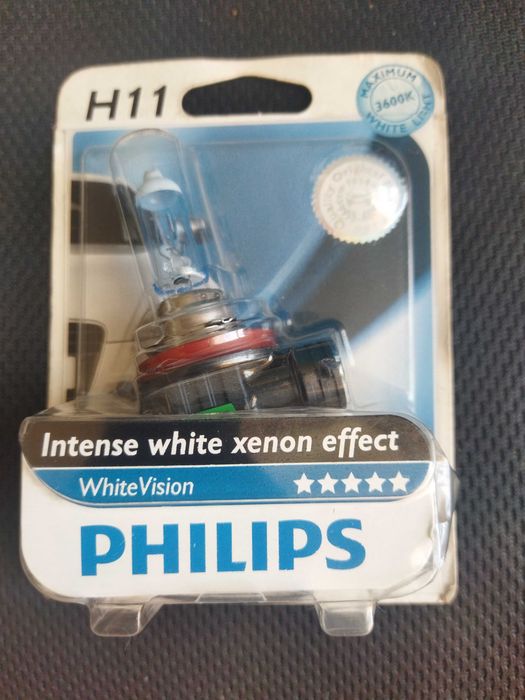 Лампа галогенна Philips Whitevision 12В H11 55Вт 12362WHVB1