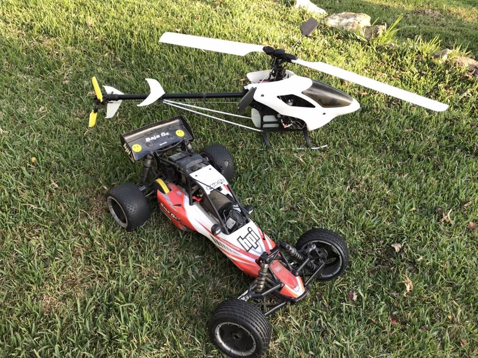 Carro e elicoptero RC troco por kart ou mota melhor oferta