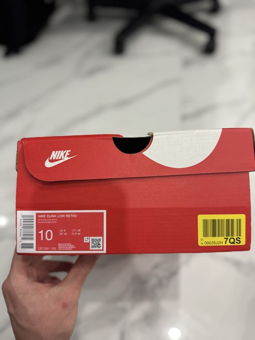 ОРИГІНАЛ ! Кросівки чоловічі Nike Dunk Low Retro Panda 44 45