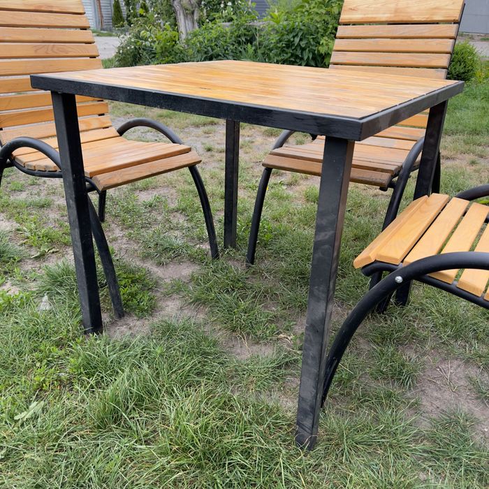 Стол стулья 800х800мм высота 750 мм