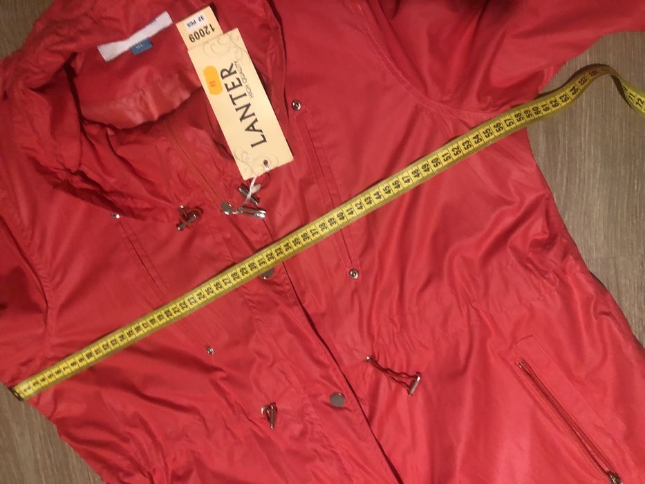 Kurtka nowa / czerwona/szara/xl /L