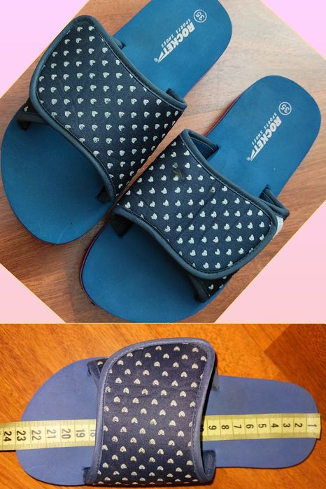 Шльопки, шльопанці 35/36р 23см лот 2 пари