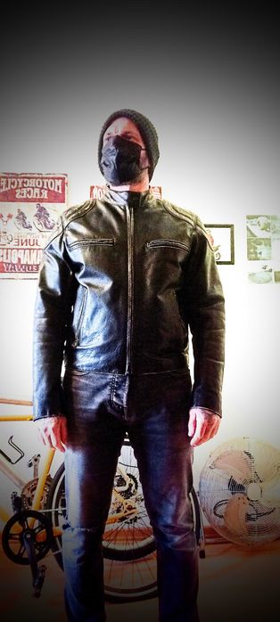 Casaco Homem, Pele Búfalo M c/novo