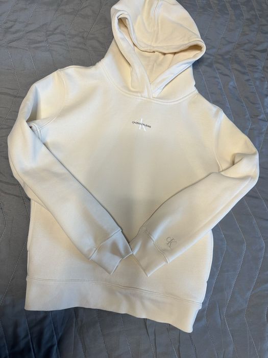 Худі CALVIN KLEIN Jeans молочного кольору