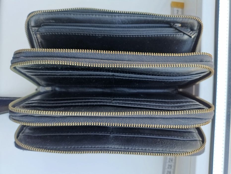 Кошелёк клатч Sisley 20/10 см. кожа Италия.