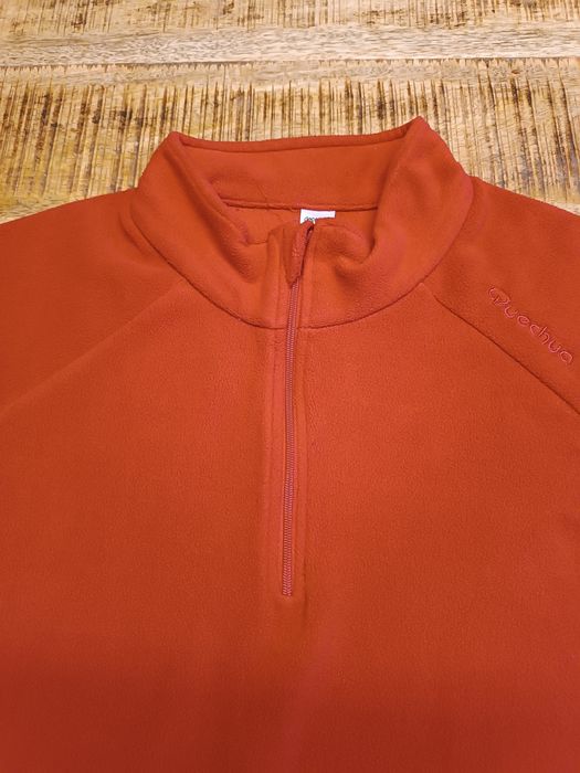 Polar męski Decathlon Quechua czerwony