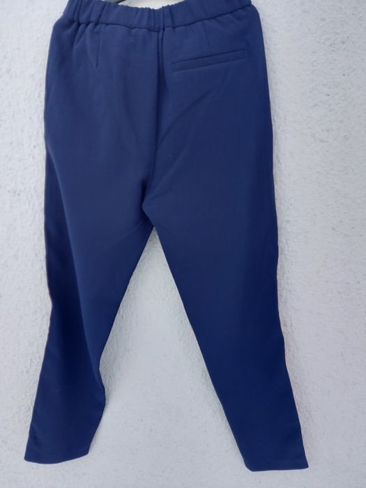 Spodnie granatowe z lampasem H&M rozmiar 32