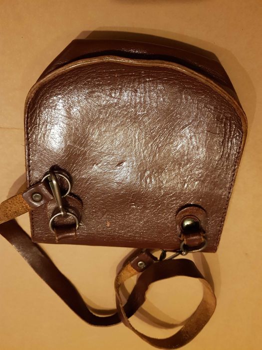 Mała retro torebka z grubej świńskiej skóry