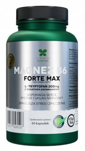 Magnez B6 Forte Max 250Mg L-Tryptofan Ashwagandha Lanco