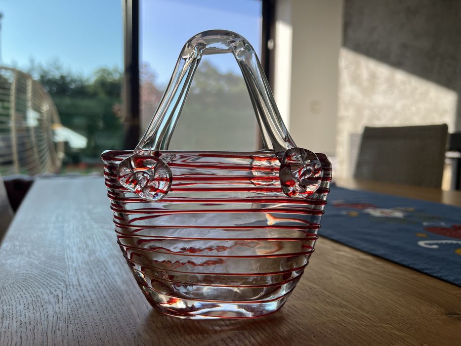 Murano koszyk szkło artystyczne
