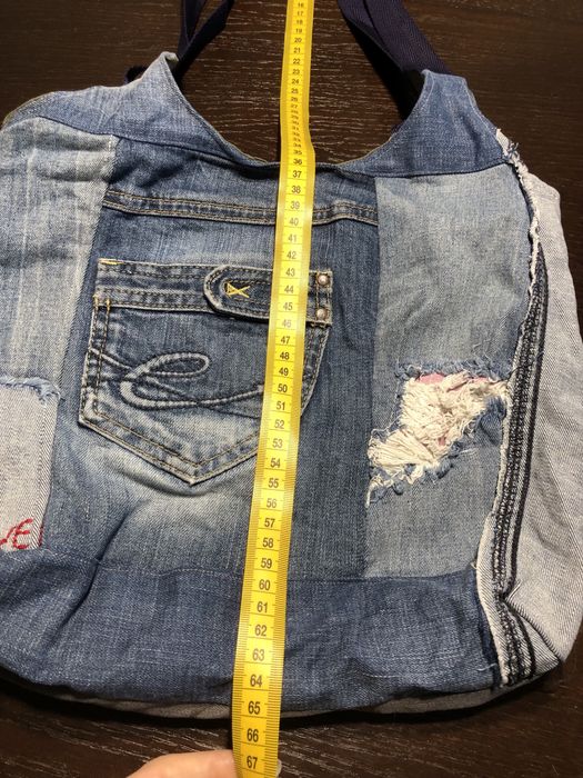 Джинсова сумка ручної роботи