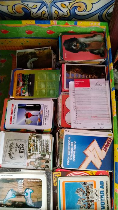 3000 calendários de bolso diversos