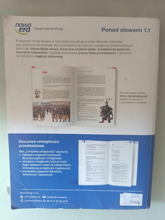 Ponad słowami 1 część 1 - podręcznik do języka polskiego