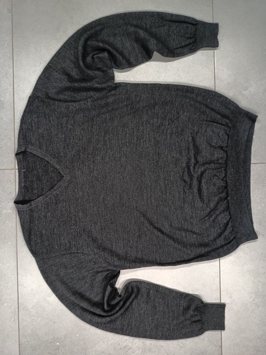 Sweter męski Selected 100% wełna merino v-neck roz. XL