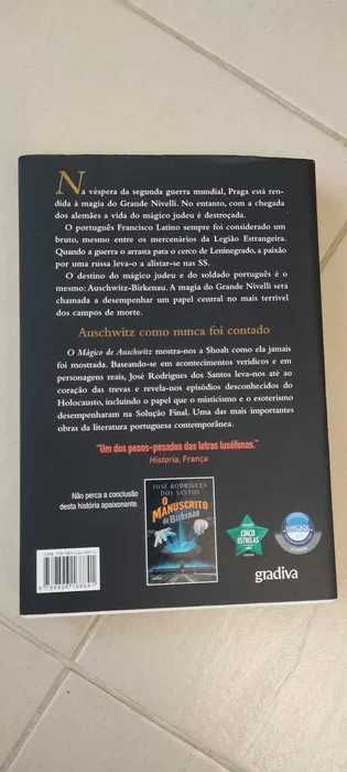 Romance "o Mágico de Auschwitz" - José Rodrigues dos Santos