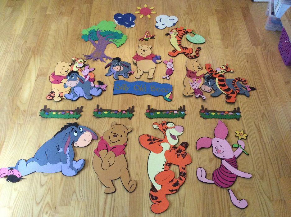 Dekoracje do pokoju - Kubuś Puchatek i przyjaciele - zestaw