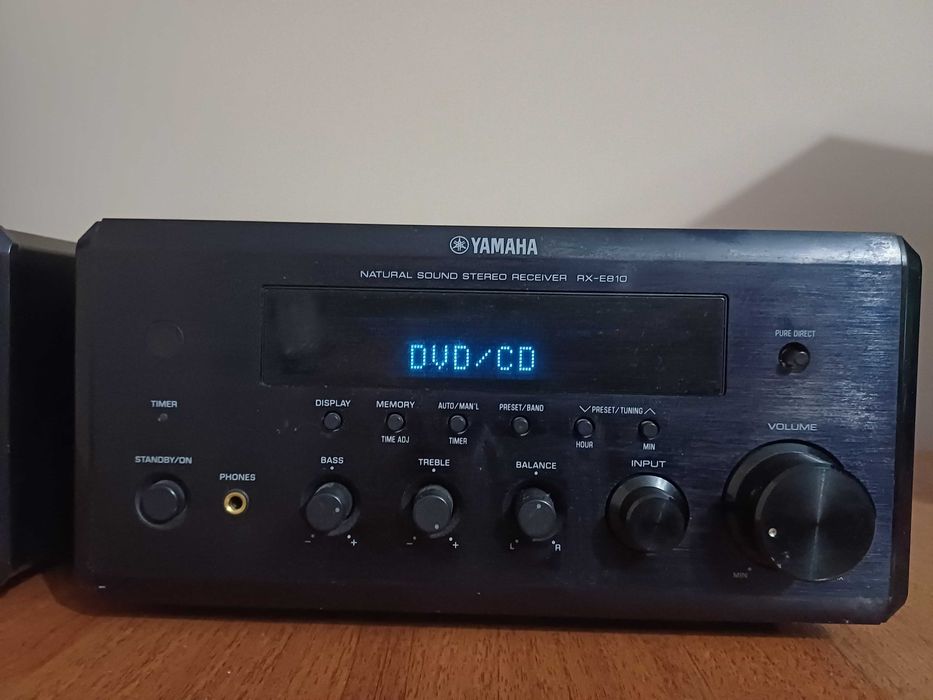 Wieza , zestaw Yamaha Pianocraft RX-E810, E-810, kolumny Wharfedale