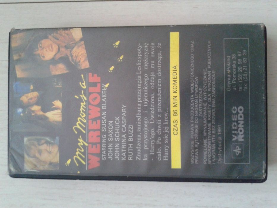 Moja Mama jest Wilkołakiem VHS