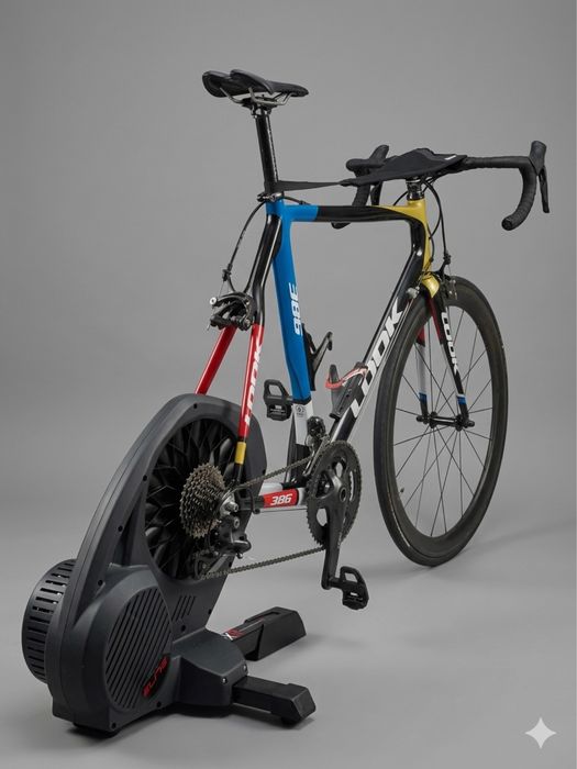 Bicicleta de Estrada LOOK Carbono + Rolo Elite Direto XR (Completa)