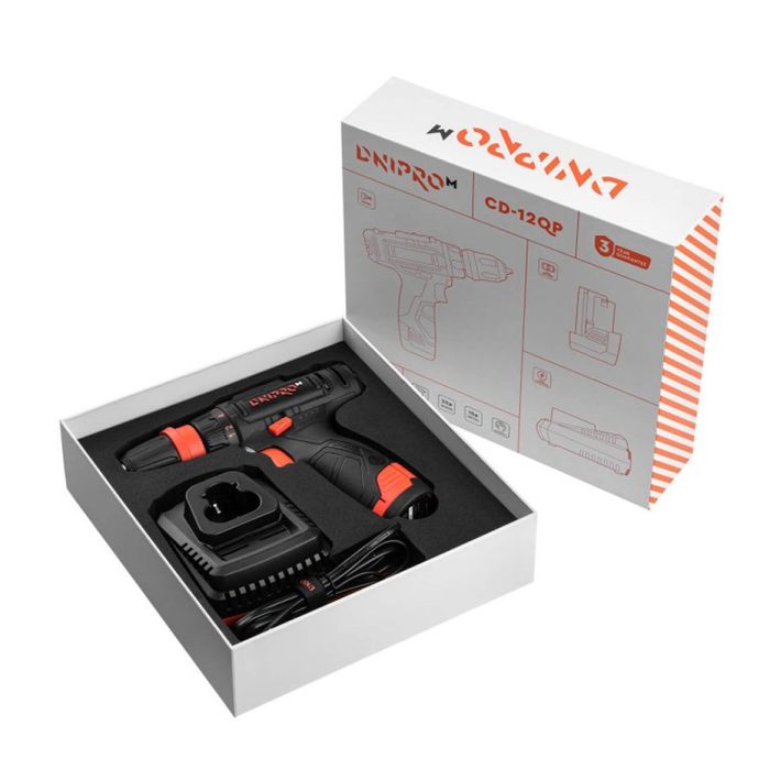Акумуляторний дриль-шуруповерт Dnipro-M CD-12QP