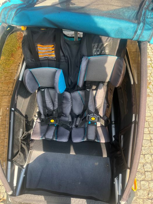 Burley D’LITE X [EN]: bike trailer and stroller (double) [PT]: reboque para bicicleta e carrinho de bebé (duplo)