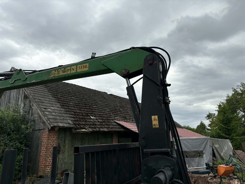 Przyczepa leśna z HDS 7.5 ton