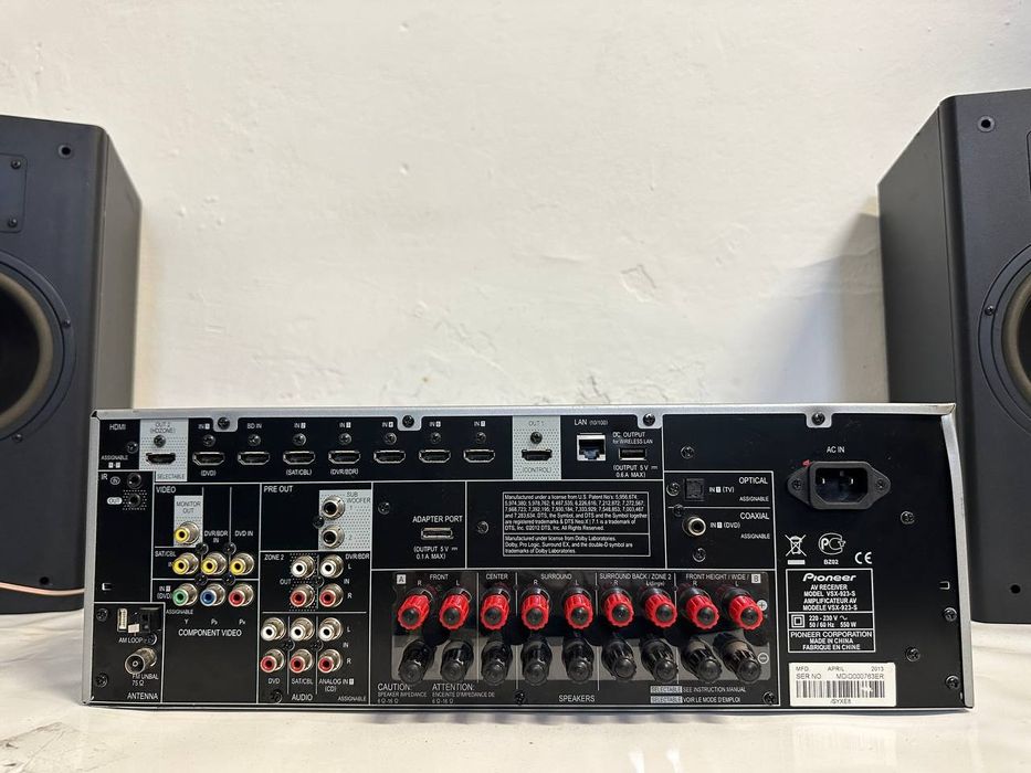 7.1 Amplituner Pioneer VSX-923-S, 7*150 Wat, HDMI, WAV, FLAC, AIFF