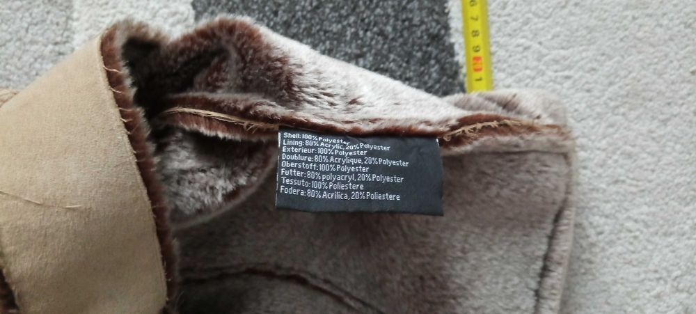 Kamizelka ZARA skóra i wełna śliczna i cieplutka r M